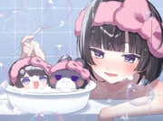 tsukino_mito (niginigi_nijitown nijisanji) drawn by jian_jing