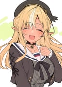 shiranui_flare shiranui_flare_(street) (hololive) drawn by kuronekoron