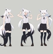 reze_(chainsaw_man) shirakami_fubuki (chainsaw_man hololive iris_out_(song)) drawn by tks_rkgk