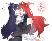 elizabeth_rose_bloodflame nerissa_ravencroft (hololive hololive_english) drawn by tibetanyakart