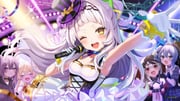 hoshimachi_suisei hoshimachi_suisei_(1st_costume) momosuzu_nene momosuzu_nene_(1st_costume) murasaki_shion murasaki_shion_(1st_costume) nekomata_okayu nekomata_okayu_(1st_costume) (hololive) drawn by satoupote
