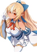 shiranui_flare shiranui_flare_(1st_costume) (hololive) drawn by yamaki_(yamaki801)