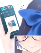 a-chan_(hololive) harusaki_nodoka (hololive twitter) drawn by cohi27151463 cyalume_a