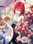 ange_katrina ange_katrina_(casual) banken_(inui_toko) belmond_banderas inui_toko inui_toko_(1st_costume) lize_helesta lize_helesta_(1st_costume) sebastian_piyodore (nijisanji) drawn by aubrey_(kyarairo)