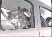 fumino_tamaki fumino_tamaki_(1st_costume) fushimi_gaku kenmochi_touya (nijisanji) drawn by jump_(ah0029)