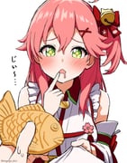 sakura_miko sakura_miko_(1st_costume) (hololive) drawn by shoui