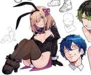 hanabatake_chaika leos_vincent suzuhara_lulu (nijisanji) drawn by hatyuuruinohito