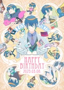 fuwa_minato joe_rikiichi leos_vincent leos_vincent_(1st_costume) mameneko_(leos_vincent) matsukai_mao saegusa_akina shiina_yuika yorumi_rena (nijisanji) drawn by 1ca_k1n0c0