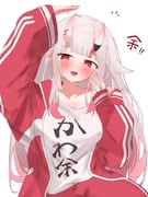 nakiri_ayame nakiri_ayame_(cutie_jersey) (hololive) drawn by tepenchi