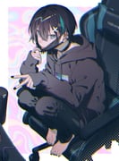 mayuzumi_kai (nijisanji) drawn by morimori_chikka