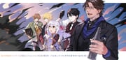belmond_banderas belmond_banderas_(5th_costume) inuyama_tamaki inuyama_tamaki_(5th_costume) kanda_shouichi kanda_shouichi_(suit) oliver_evans oliver_evans_(1st_costume) yumeoi_kakeru yumeoi_kakeru_(3rd_costume) (nijisanji noripro) drawn by iv_4t