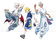 ibrahim_(nijisanji) kuzuha_(nijisanji) uzuki_kou (nijisanji) drawn by mosako