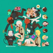 ex_albio lauren_iroas makaino_ririmu (nijisanji nijisanji_gta) drawn by pipipichuckypi