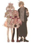 kanae_(8th_costume)_(nijisanji) kanae_(nijisanji) sukoya_kana sukoya_kana_(1st_costume) suo_sango suo_sango_(1st_costume) (nijisanji) drawn by ap03sk