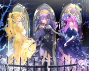 himemori_luna tokoyami_towa tsunomaki_watame (hololive) drawn by harui_(hr_x9_)