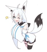 shirakami_fubuki shirakami_fubuki_(1st_costume) (hololive) drawn by eihire