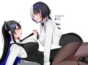 nerissa_ravencroft shiori_novella (hololive hololive_english) drawn by oioi_ainomo