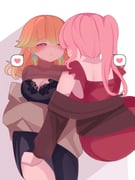 mori_calliope takanashi_kiara (hololive hololive_english) drawn by viqur