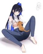 ouro_kronii ouro_kronii_(casual) (hololive hololive_english) drawn by emimhok