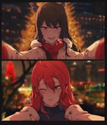 elizabeth_rose_bloodflame nerissa_ravencroft (hololive hololive_english) drawn by fatpenguinz