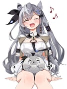 bazo_(vestia_zeta) vestia_zeta vestia_zeta_(1st_costume) (hololive hololive_indonesia) drawn by manab_(manab101)