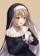 sister_claire sister_claire_(1st_costume) (nijisanji) drawn by yufu_kyouko