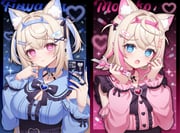 fuwawa_abyssgard mococo_abyssgard (hololive hololive_english) drawn by chelly_(glisten_chelly)