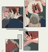 cecilia_immergreen hakos_baelz (hololive hololive_english) drawn by fongban_illust