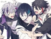 fuwa_minato fuwa_minato_(1st_costume) mayuzumi_kai mayuzumi_kai_(1st_costume) saegusa_akina saegusa_akina_(1st_costume) (nijisanji) drawn by 6tnut9