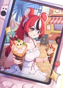 hakos_baelz (hololive hololive_english) drawn by iennie