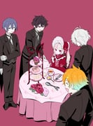 koyanagi_rou kuzuha_(nijisanji) makaino_ririmu sakayori_soma usami_rito (nijisanji) drawn by mopyo