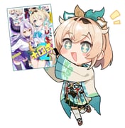 fuwawa_abyssgard kazama_iroha kazama_iroha_(1st_costume) la+_darknesss mococo_abyssgard ookami_mio (comiket_107 hololive hololive_english) drawn by kutata