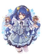 amamiya_kokoro eli_conifer ratna_petit ratna_petit_(1st_costume) (nijisanji) drawn by rento_(rukeai)