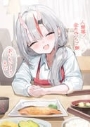 nakiri_ayame (hololive) drawn by iruka3