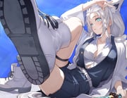 shirakami_fubuki (hololive) drawn by sharc