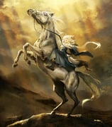 shirakami_fubuki shirakami_fubuki_(new_year) (hololive napoleon_crossing_the_alps) drawn by hyde_(tabakko)