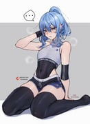 hoshimachi_suisei (hololive) drawn by keisea