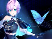 yuuhi_riri (nijisanji) drawn by me_ao_(many_blue_leaves)