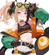 gigi_murin gigi_murin_(chatacabra) (hololive hololive_english monster_hunter_(series) monster_hunter_wilds) drawn by hoshi_usagi