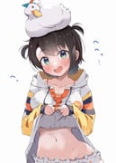 oozora_subaru oozora_subaru_(loungewear) subaru_duck (hololive) drawn by kuno_(kc9s)