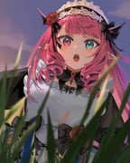 irys_(hololive) irys_(maid)_(hololive) (hololive hololive_english) drawn by yuika_nia