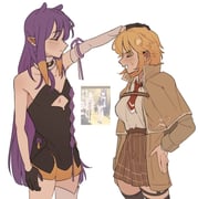 hatotaurus_(ookami_mio) mori_calliope mori_calliope_(1st_costume) ninomae_ina'nis ninomae_ina'nis_(1st_costume) watson_amelia watson_amelia_(1st_costume) (hololive hololive_english) drawn by addendium