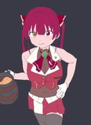 houshou_marine houshou_marine_(1st_costume) (hololive) drawn by hizikit