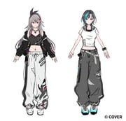 isaki_riona rindo_chihaya (hololive hololive_dev_is) drawn by shunka_tunacan