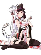 yorumi_rena yorumi_rena_(10th_costume) (nijisanji) drawn by neko_kai-san