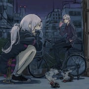 fuwa_minato shiina_yuika shiina_yuika_(2nd_costume) (nijisanji) drawn by koze_niire