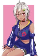hayama_marin hayama_marin_(1st_costume) (nijisanji) drawn by takuwanko