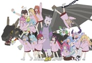 amane_kanata azki_(hololive) himemori_luna houshou_marine ichijou_ririka kikirara_vivi la+_darknesss mizumiya_su momosuzu_nene nekomata_okayu nekomata_okayu_(1st_costume) omaru_polka oozora_subaru oozora_subaru_(1st_costume) otonose_kanade pekomama subaru_duck usada_pekora usada_pekora_(1st_costume) yukihana_lamy (hololive hololive_dev_is minecraft) drawn by imamura_ryou