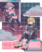 makaino_ririmu makaino_ririmu_(6th_costume) uzuki_kou uzuki_kou_(5th_costume) (nijisanji) drawn by okirarenai_zzz