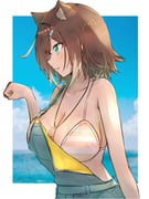 fumino_tamaki fumino_tamaki_(6th_costume) (nijisanji) drawn by doraimen_(deroemon)